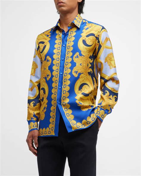 versace 1969 men shirt|1st copy Versace shirt men.